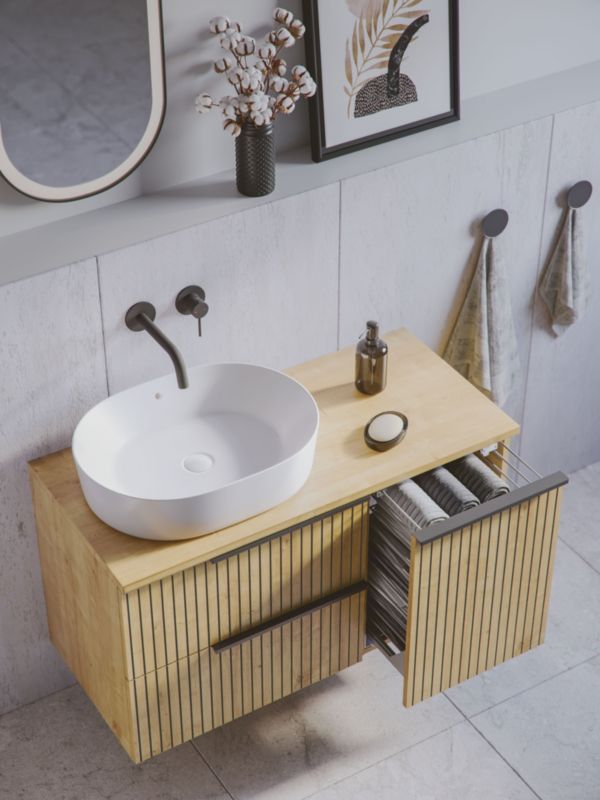 Skrinka pod umývadlo Roca Style, 60 cm, dub Hamilton