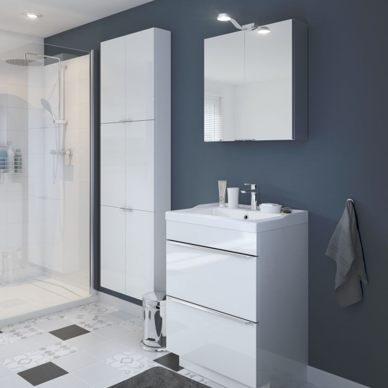 Imandra závesná skrinka 60 x 60 x 15 cm biela