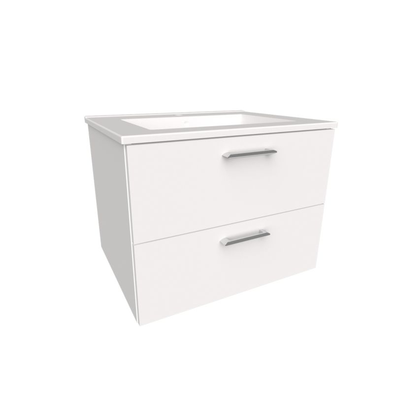Beneri 60 cm biela skrinka s umývadlom