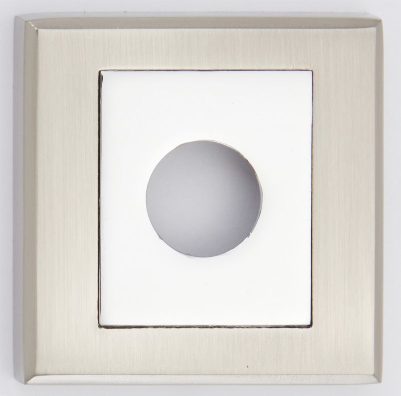 Krátka tabuľka na dvere WC Schaffner Larga, saténový nikel