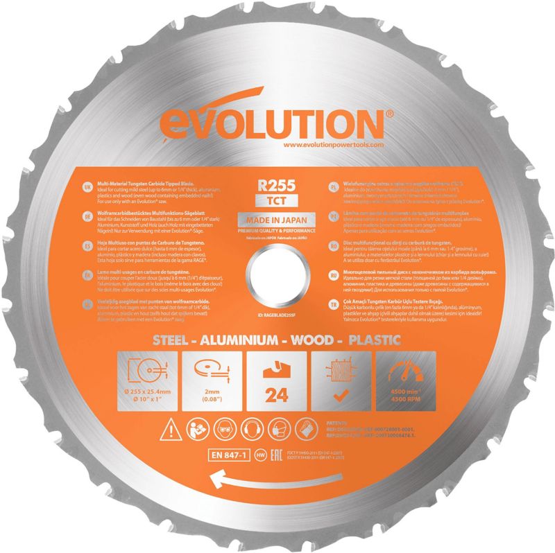 Evolution univerzálny kotúč 255 mm