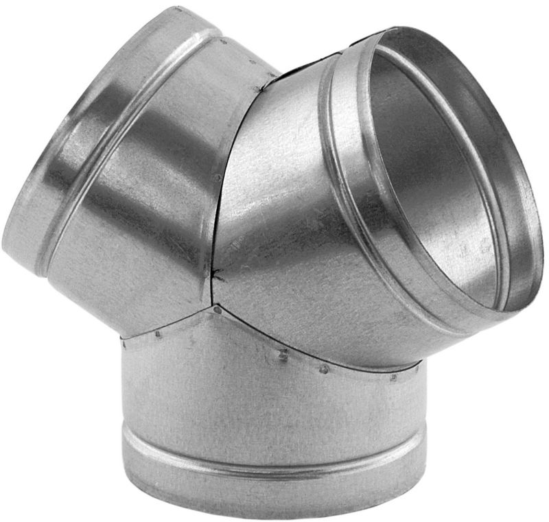 T-kus Y-port 120° Darco 80 mm, pozinkovaný