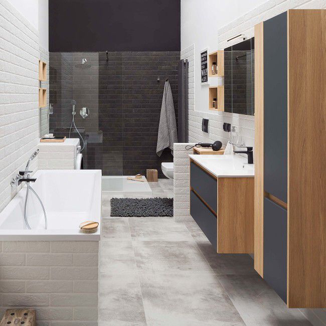 Cooke&Lewis Walk-In London okrúhla teleskopická násada 70-120 cm, chróm