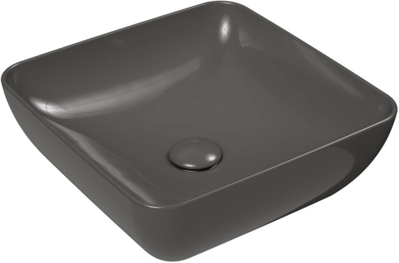 Ravak Ceramik Slim S umývadlo na dosku, 38 cm, grafit