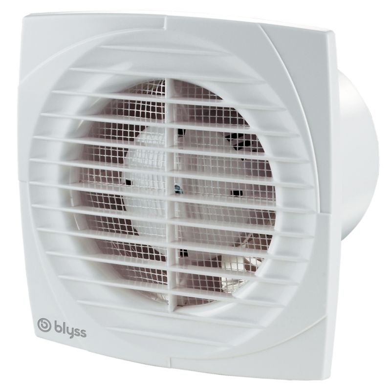 Blyss ventilátor s časovačom so senzorom vlhkosti 125 mm
