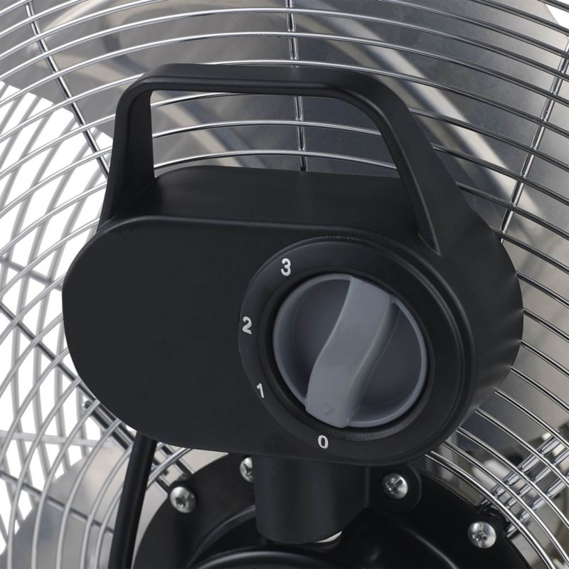 Podlahový ventilátor 45 cm, chróm