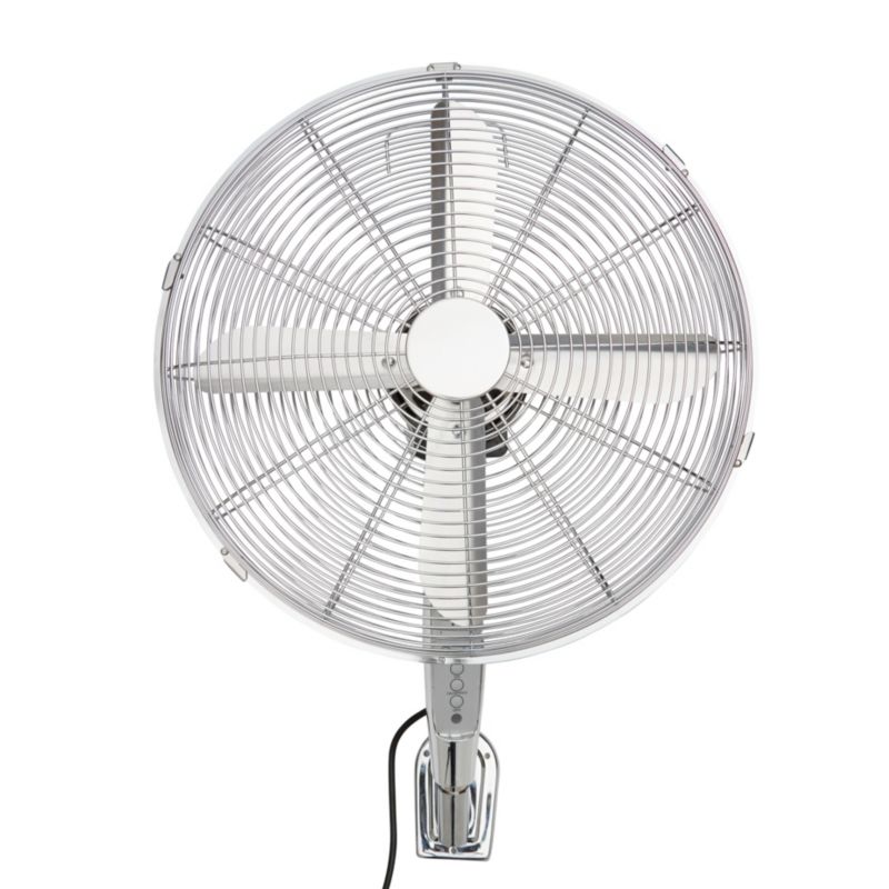 Nástenný ventilátor 40 cm, chróm