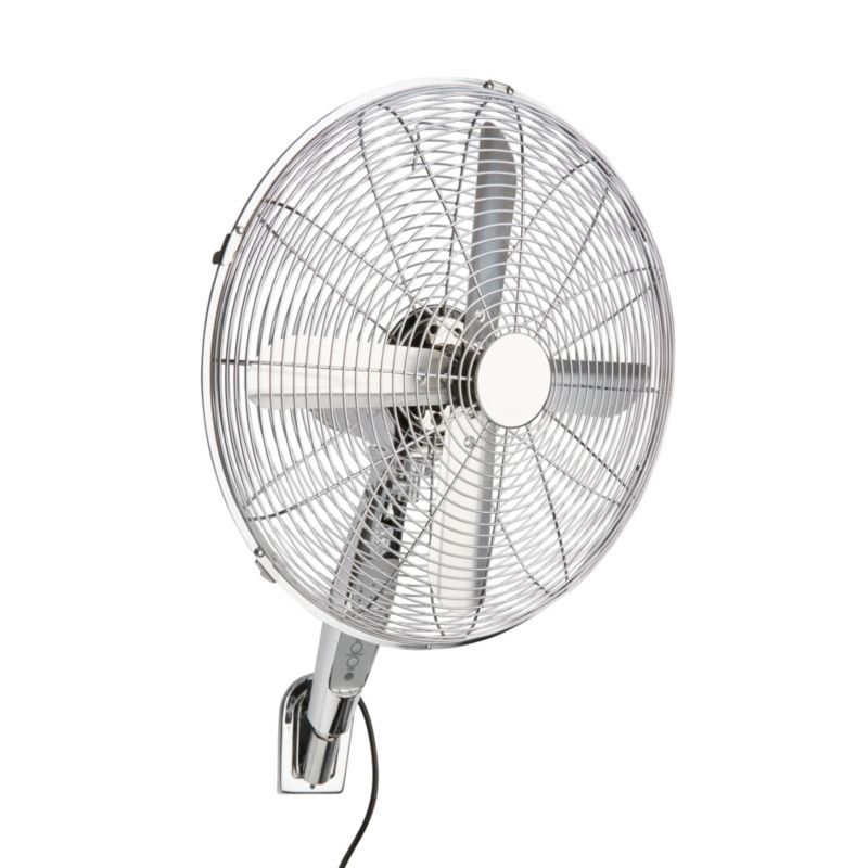 Nástenný ventilátor 40 cm, chróm