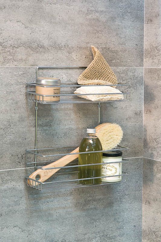 Mesiac obdĺžnikový vešiak s 2 policami