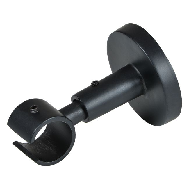 Jednoduchý stropný držiak, matná čierna, 19 mm