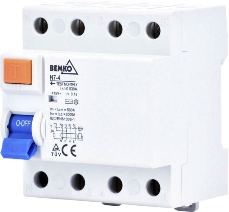 Bemko AC 4P 40 A 30 mA prúdový chránič