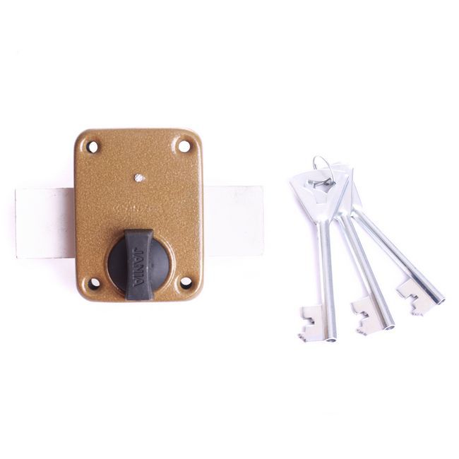 Povrchový zámok Jania Tytan - 3 okrúhly hnedý