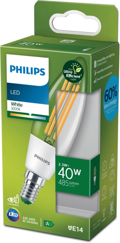 Philips B35 E14 LED žiarovka 485 lm 3000 K
