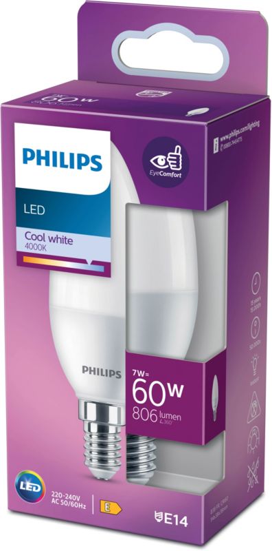 Philips P38 E14 LED žiarovka 806 lm 4000 K