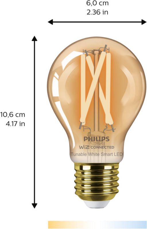 Philips A60 E27 Smart LED žiarovka 2000/5000 K jantárová