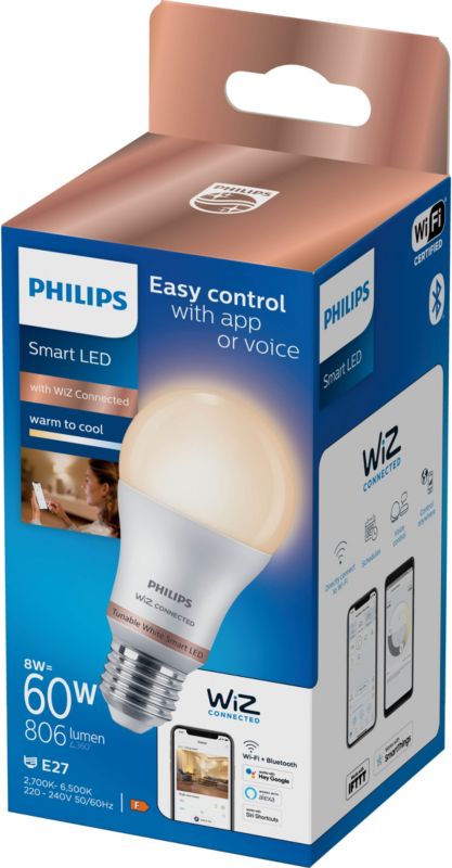 Inteligentná LED žiarovka Philips SMD A60 E27 2700/6500 K