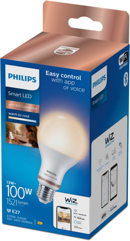 Inteligentná LED žiarovka Philips SMD A67 E27 2700/6500 K