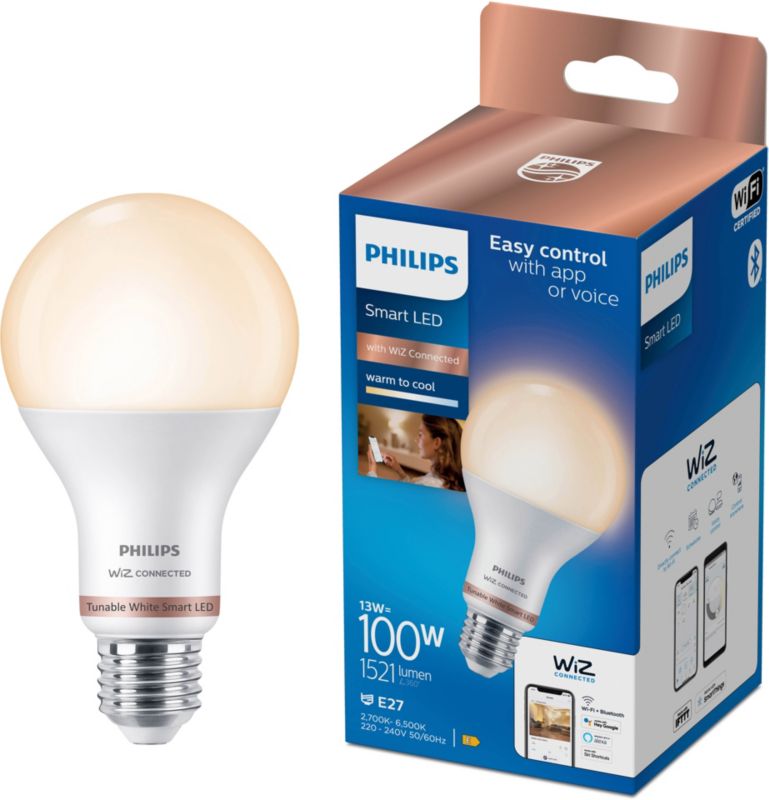 Inteligentná LED žiarovka Philips SMD A67 E27 2700/6500 K