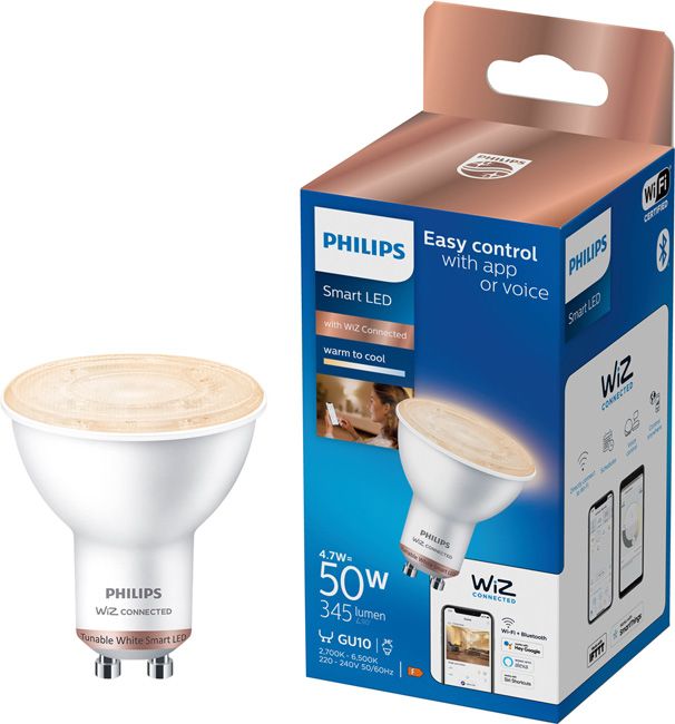 Inteligentná LED žiarovka Philips SMD GU10 2700/6000 K