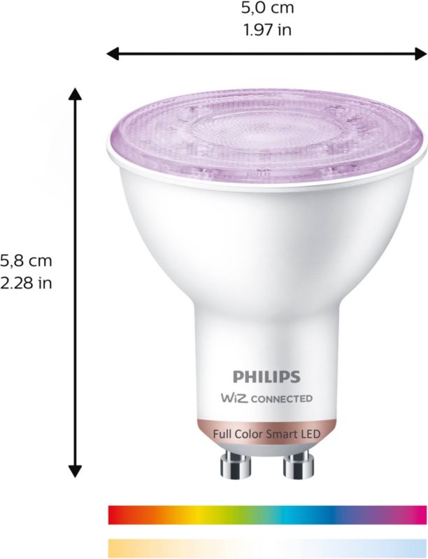 Inteligentná LED žiarovka Philips SMD GU10 RGB
