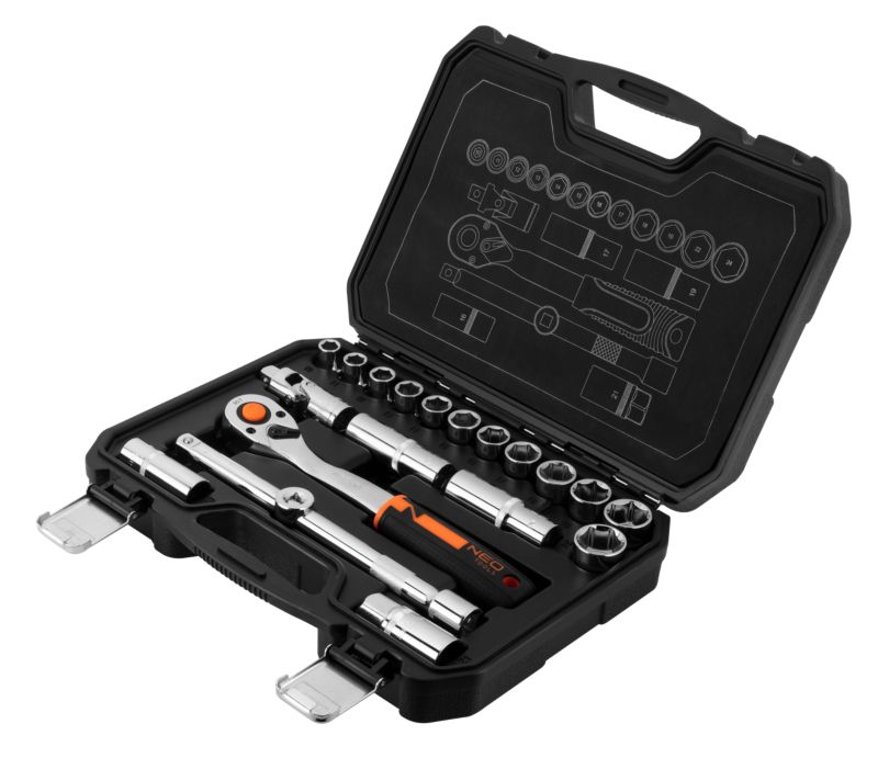 Sada nástrčných kľúčov Neo 1/2", 20 ks.