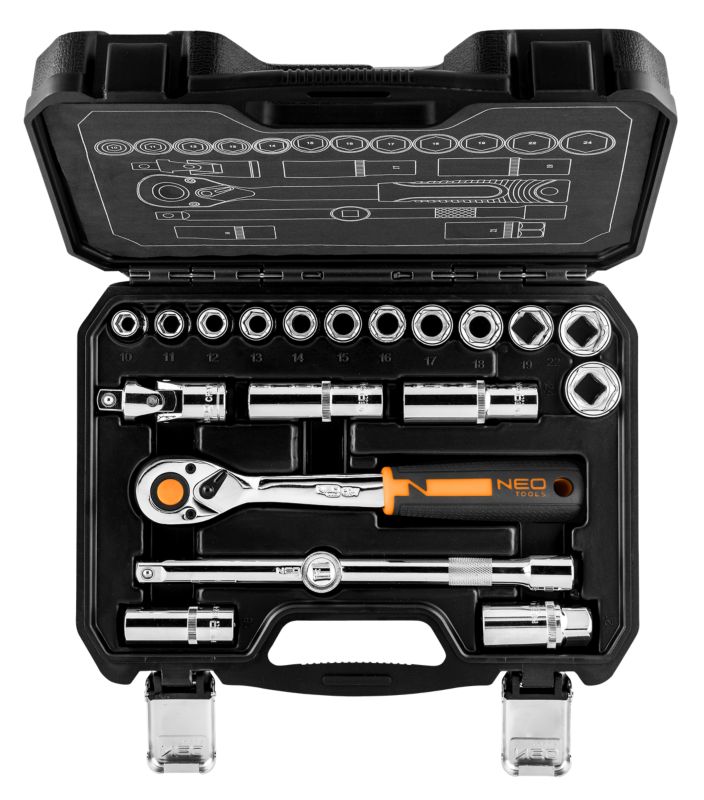 Sada nástrčných kľúčov Neo 1/2", 20 ks.