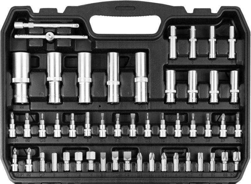 Sada kľúčov Neo 1/2" 1/4" 108 ks.