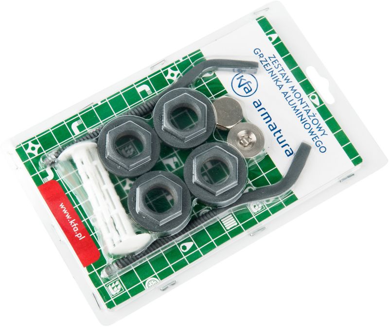 Sada zátok na radiátor Armature Kraków antracit