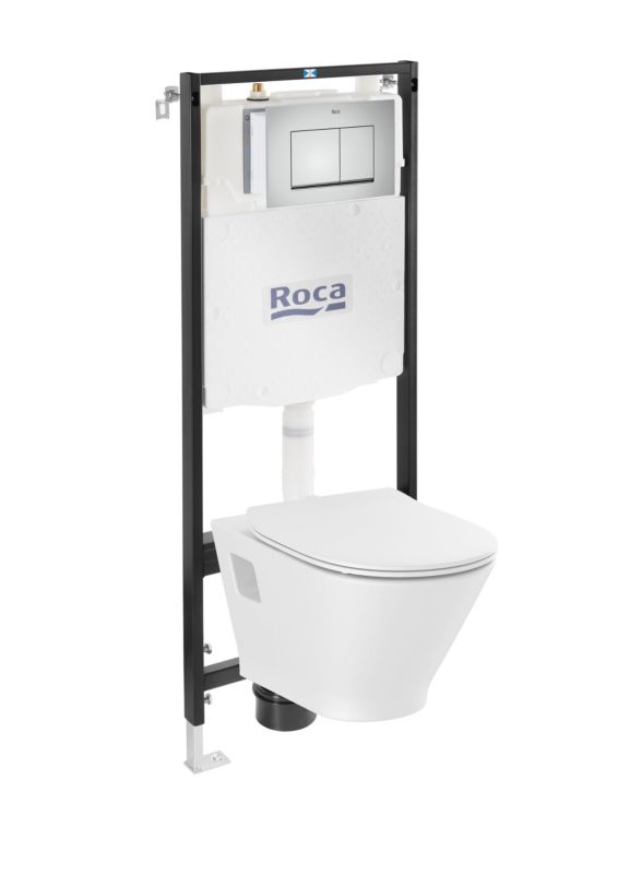 Roca Keto Active One podomietkový set, chrómové tlačidlo