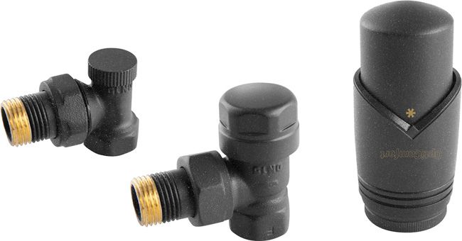 Termostatická súprava rohová, antracit