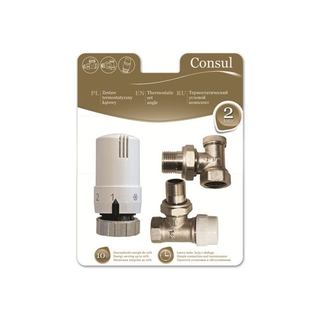 Uhlová termostatická súprava Idmar Consul