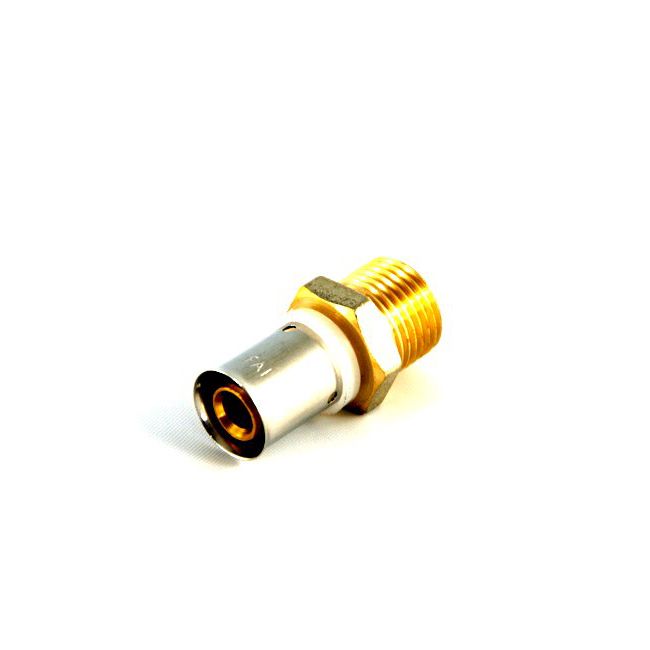 Rovná lisovacia spojka Idmar Group, vonkajší závit 1/2" x 16 x 2 mm