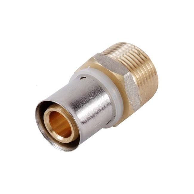 Rovná lisovacia spojka Idmar Group, vonkajší závit 1/2" x 16 x 2 mm