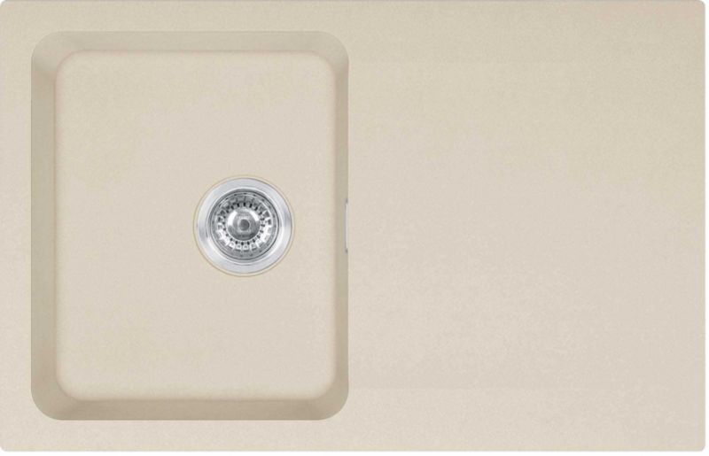 Tectonite Franke Oid 1-miskový drez 78 x 50 cm so sifónom, béžová